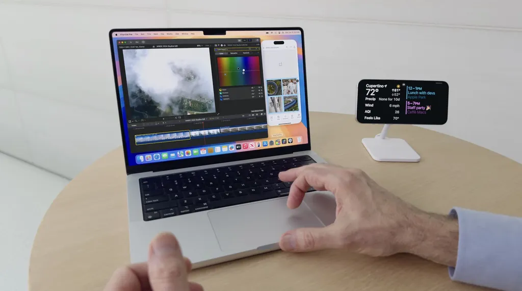 iPhoneミラーリング macOS 15 iOS 18
